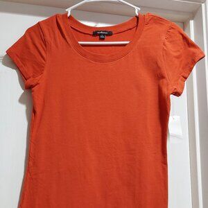 Orange Short Sleeve Top by Ambiance Apparel Sz L
